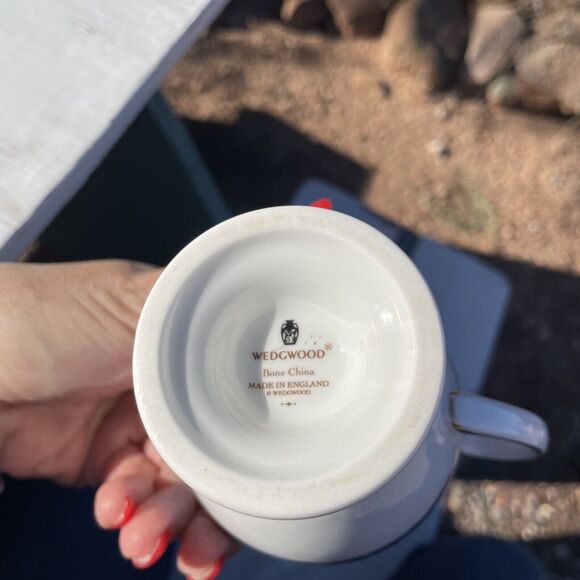 Wedgwood Blue Bokhara Coffee Pot with Gold Trim Sugar Bowl Creamer Set service - Picture 7 of 16